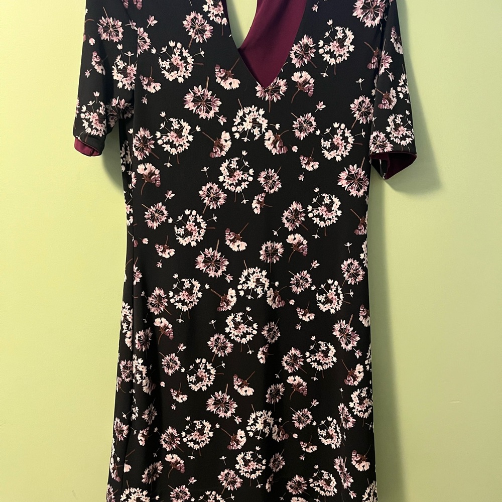 White House Black Market Backless Floral Dress Size 4